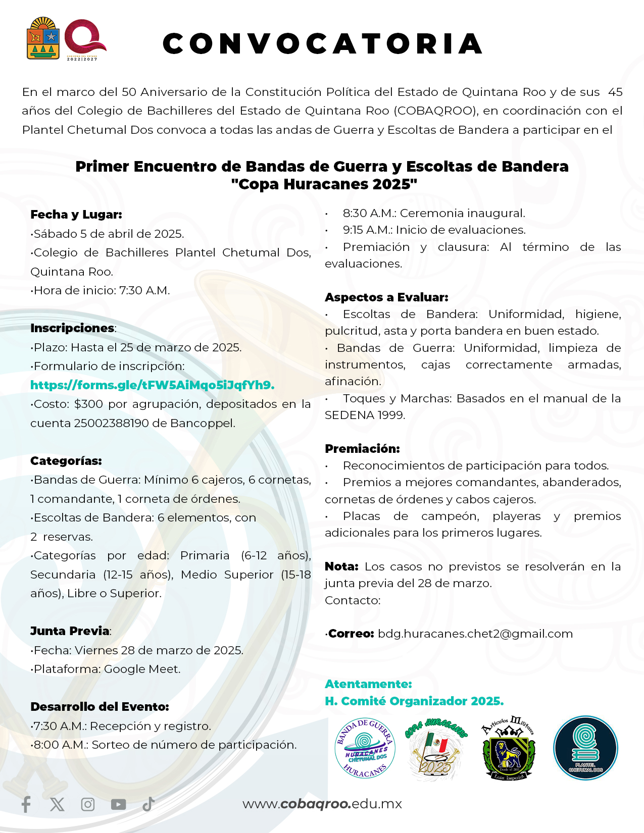 Convocatoria 1